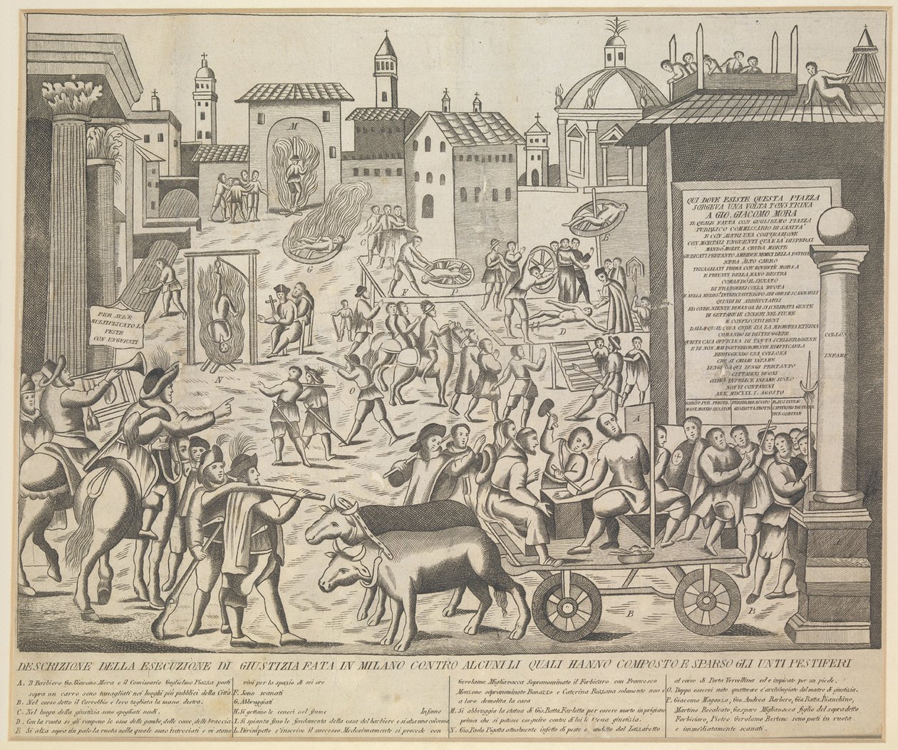 Grande peste de Milan, 1630, vers 1835 - Unbekannt
