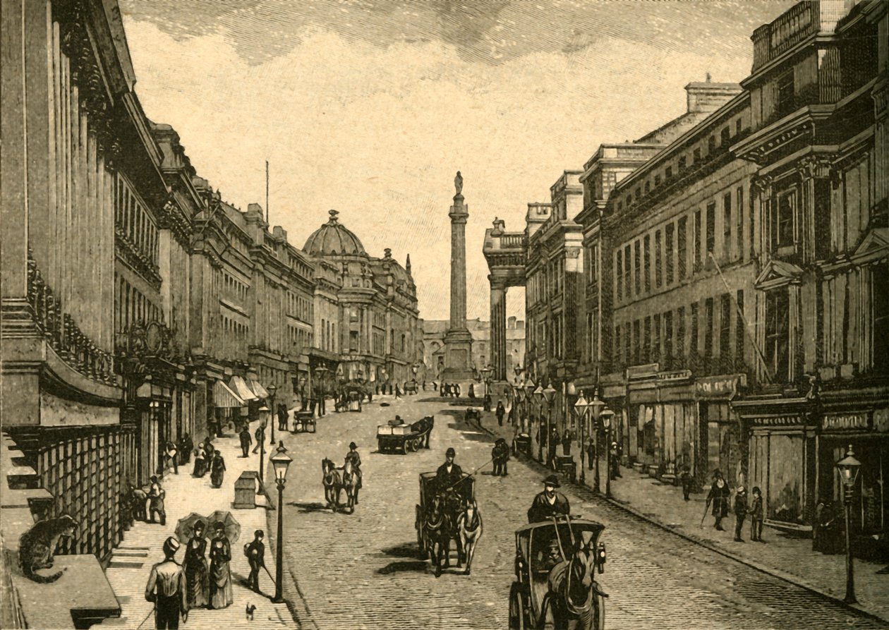 Grey Street, Newcastle-on-Tyne, vers 1890 - Unbekannt