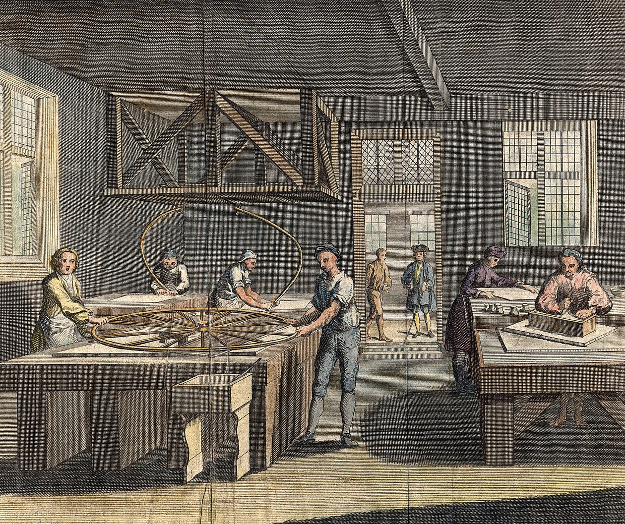 Meulage et polissage du verre à vitre, 1760 - Unbekannt