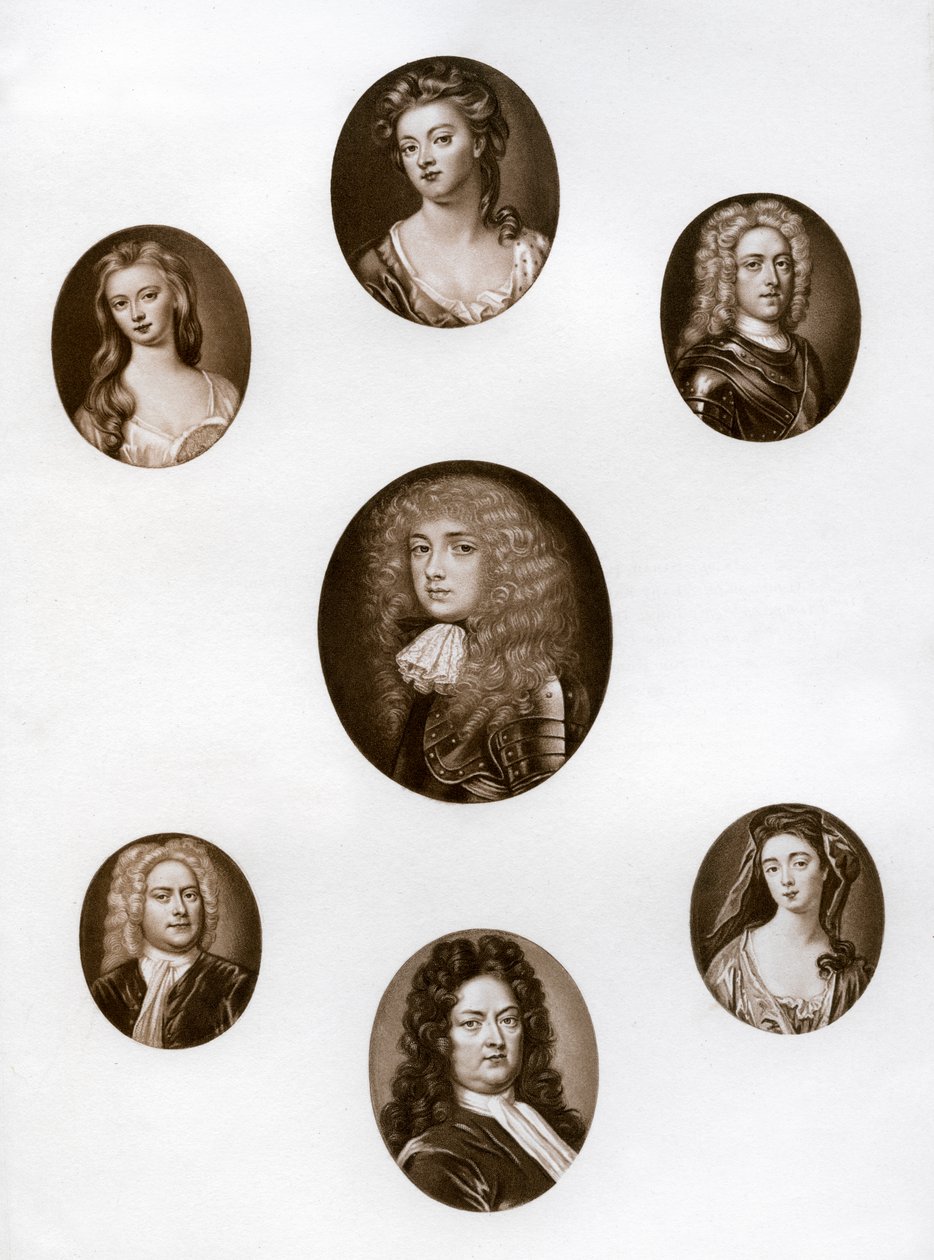 Groupe de portraits, fin XVIIe - début XVIIIe siècle 1906 - Unbekannt