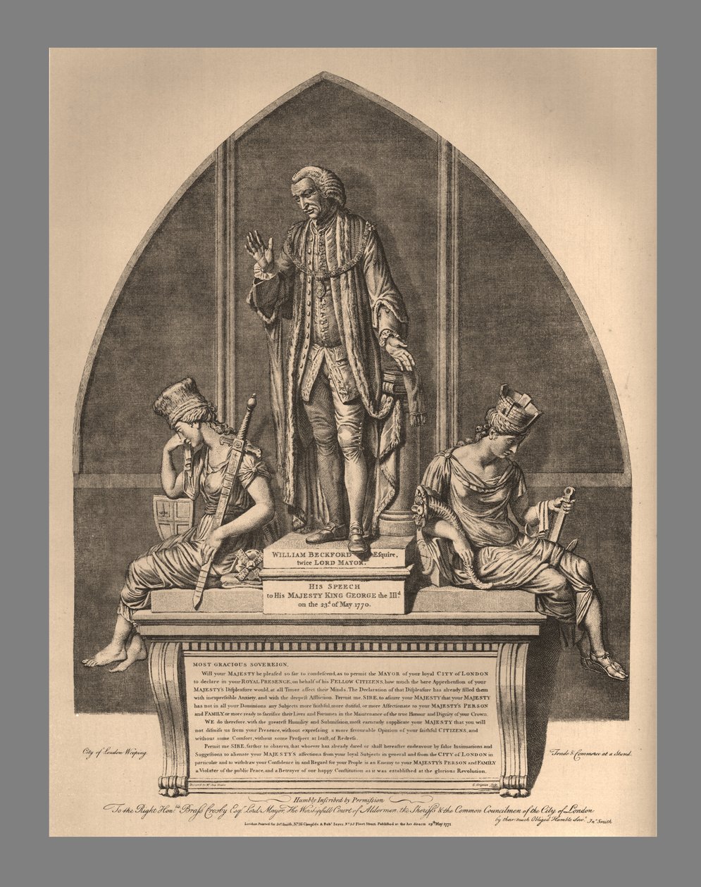 Monument de Guild Hall à William Beckford, 1886 - Unbekannt