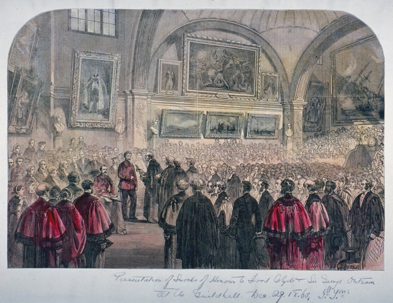 Salle du conseil du Guildhall, City of London, 1861 - Unbekannt