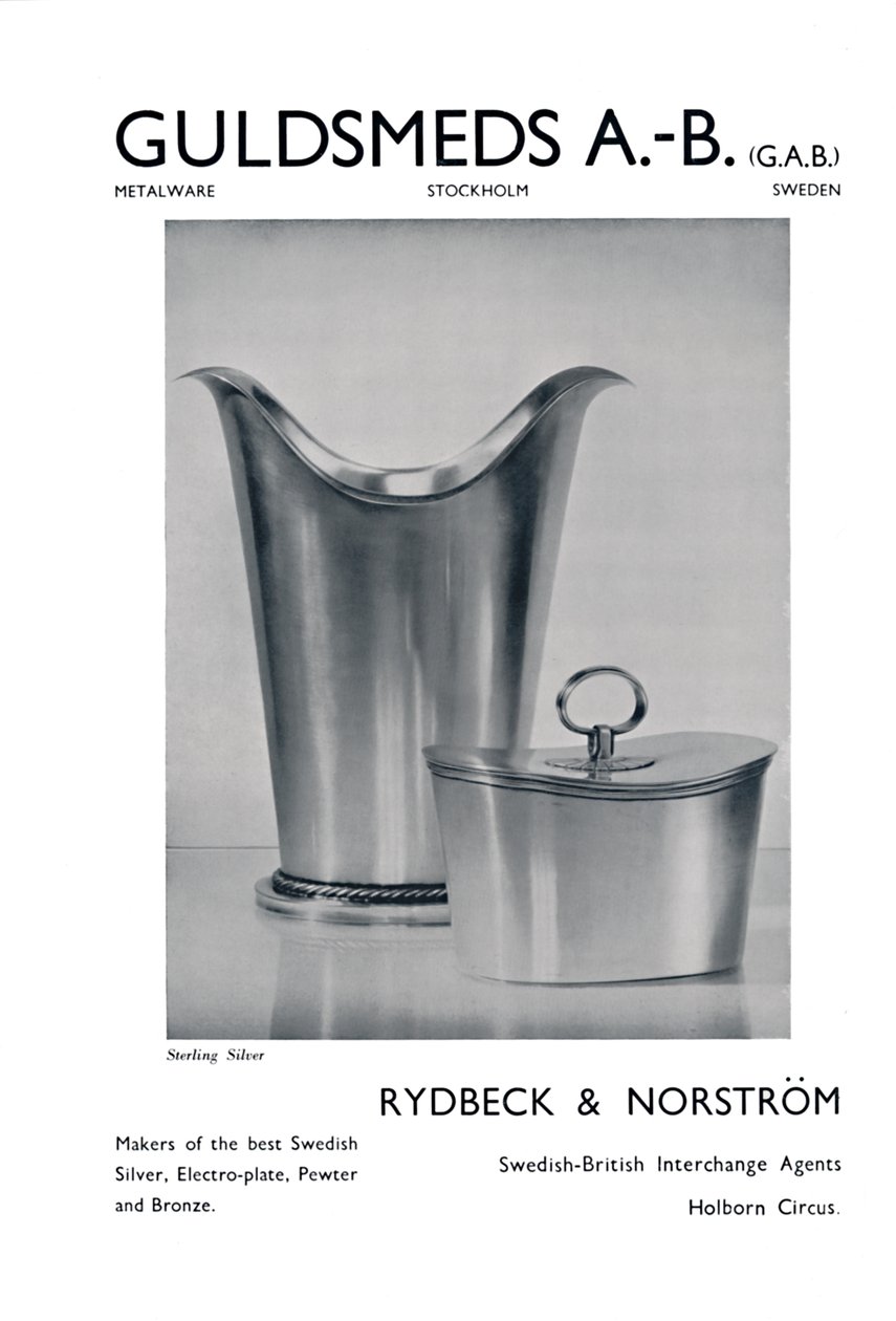 Guldsmeds A.-B. G.A.B. - Argent Sterling - Rydbeck & Norström - Unbekannt
