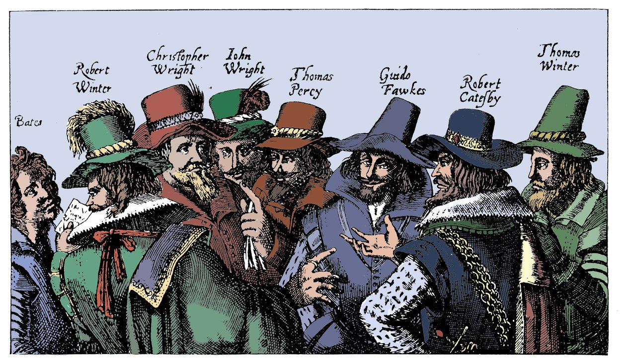 Guy Fawkes et les comploteurs de la poudre à canon, 1605 - Unbekannt