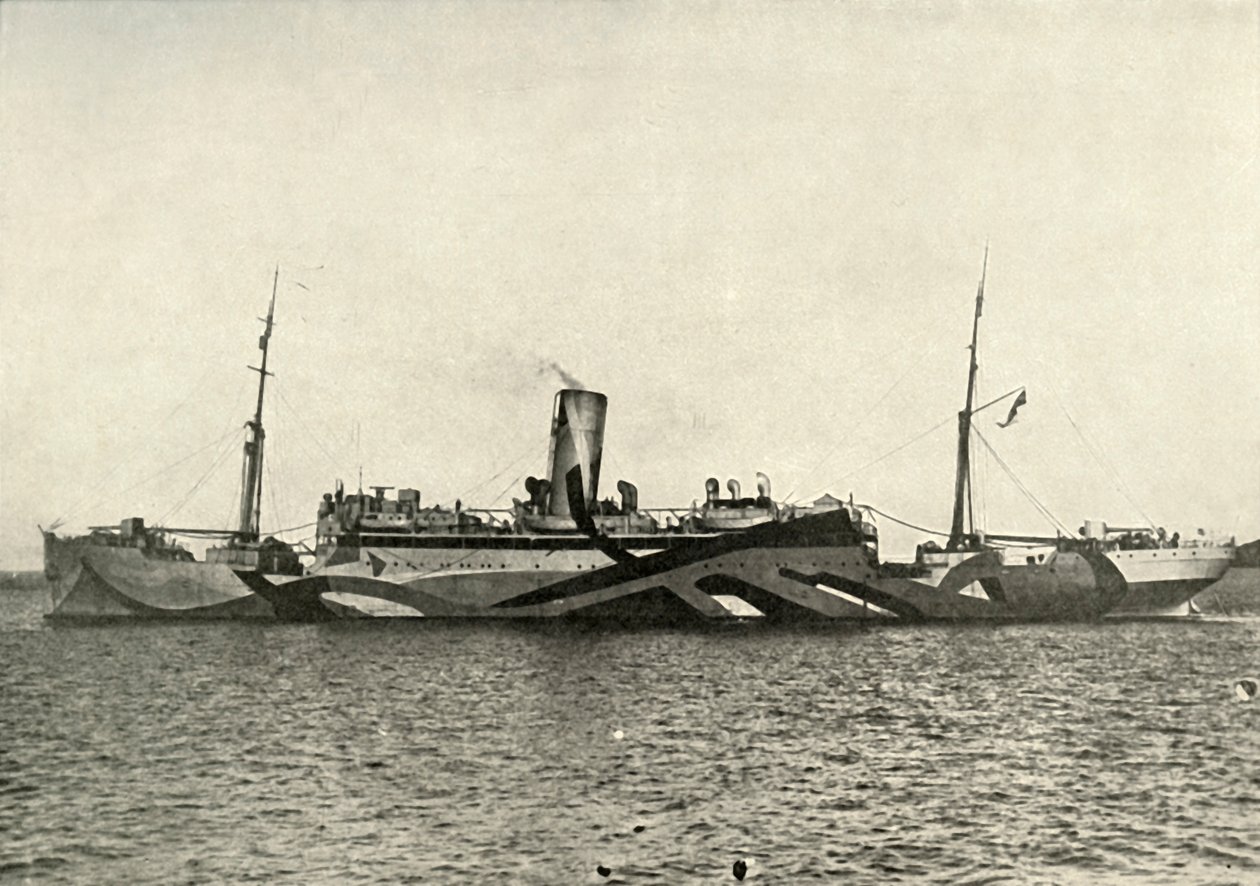 Croiseur auxiliaire H.M. Coronado camouflé, 1919 - Unbekannt