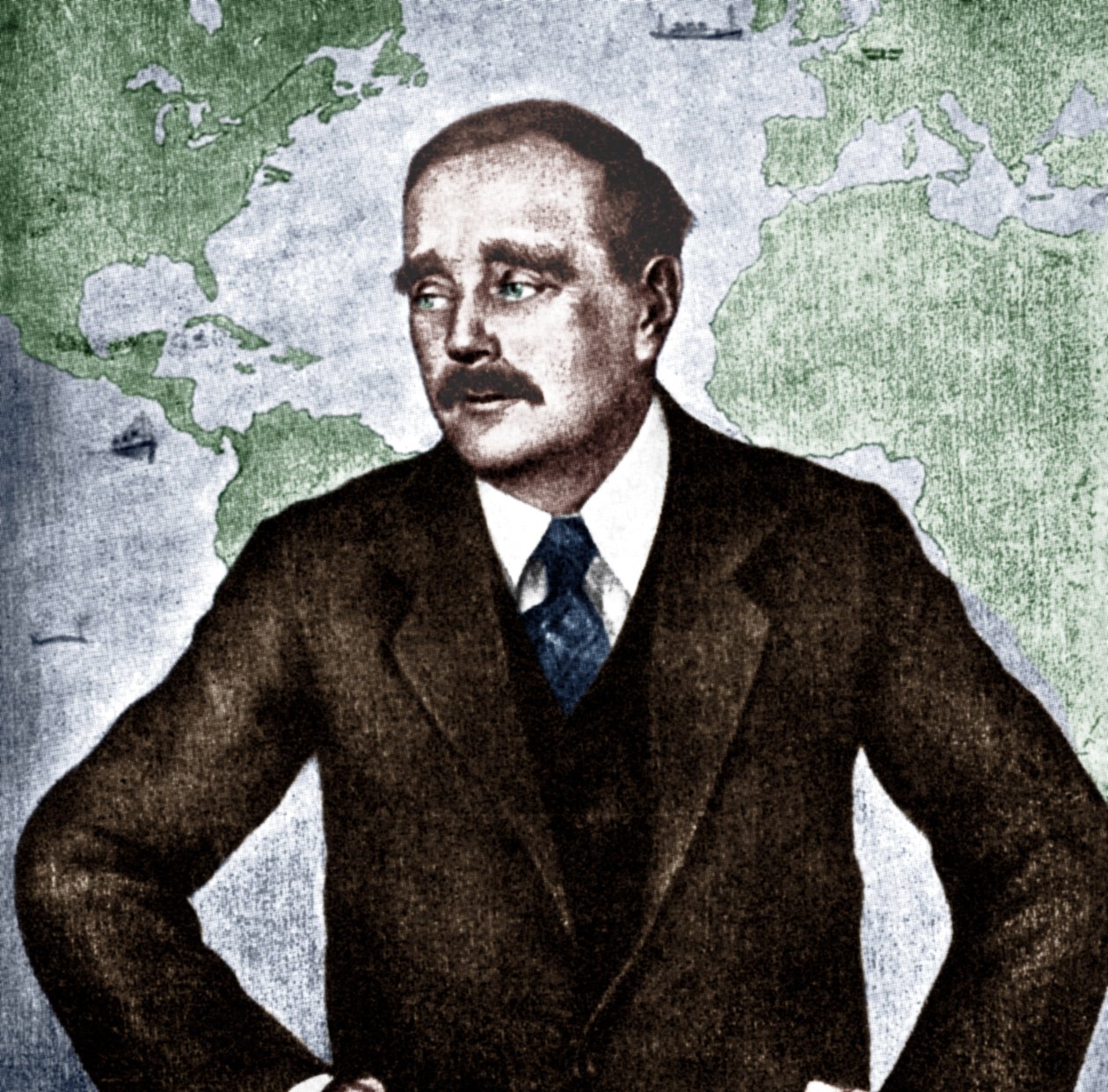 H G Wells - portrait du romancier, journaliste, sociologue et historien anglais, c. 1933. 21 septembre 1866 - 13 août 1946. La Guerre des Mondes - Unbekannt