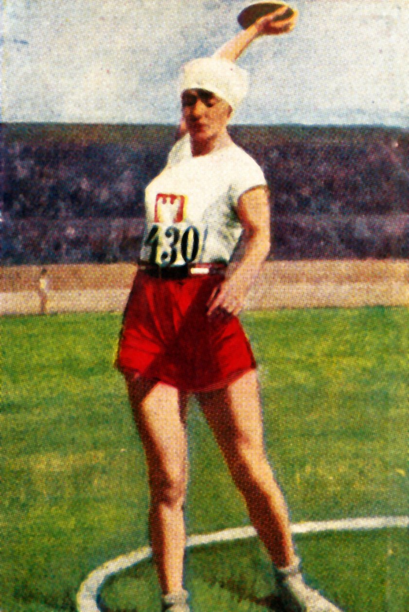 Halina Konopacka de Pologne, championne du monde de lancer du disque, 1928 - Unbekannt