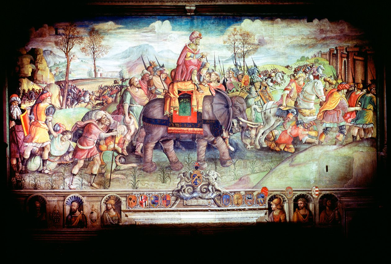 Hannibal et son armée traversant les Alpes, 218 av. J.-C. - Unbekannt