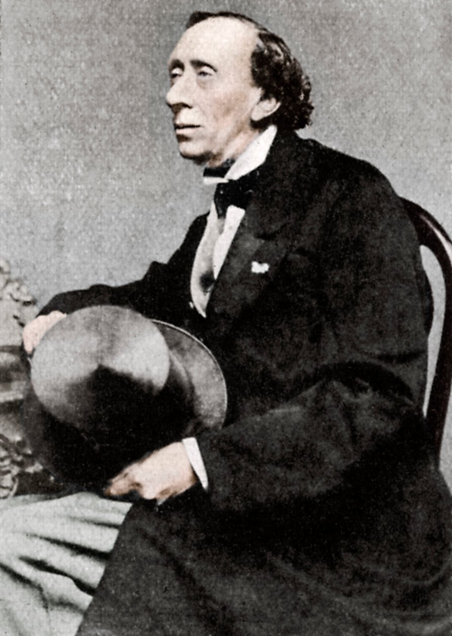 Hans Christian Andersen, auteur et poète danois, milieu du 19e siècle - Unbekannt