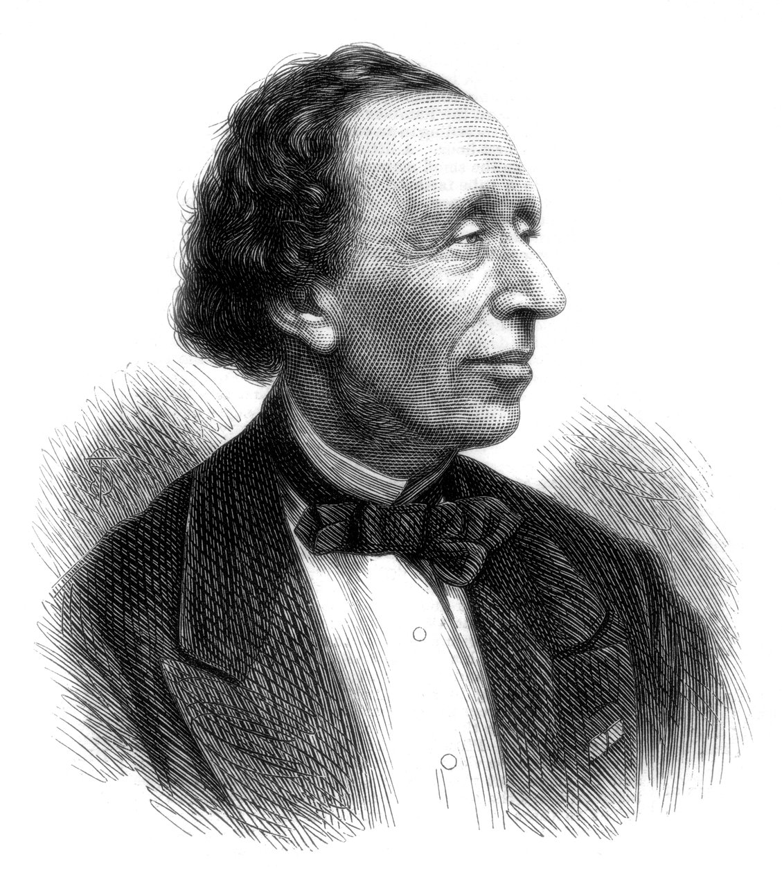 Hans Christian Andersen, poète et auteur danois de contes de fées, 1875 - Unbekannt