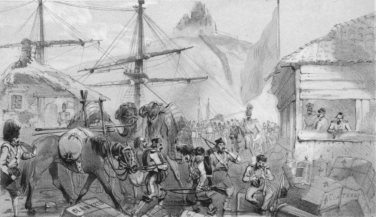 Port de Balaklava. Le lieu de débarquement, c1850s - Unbekannt