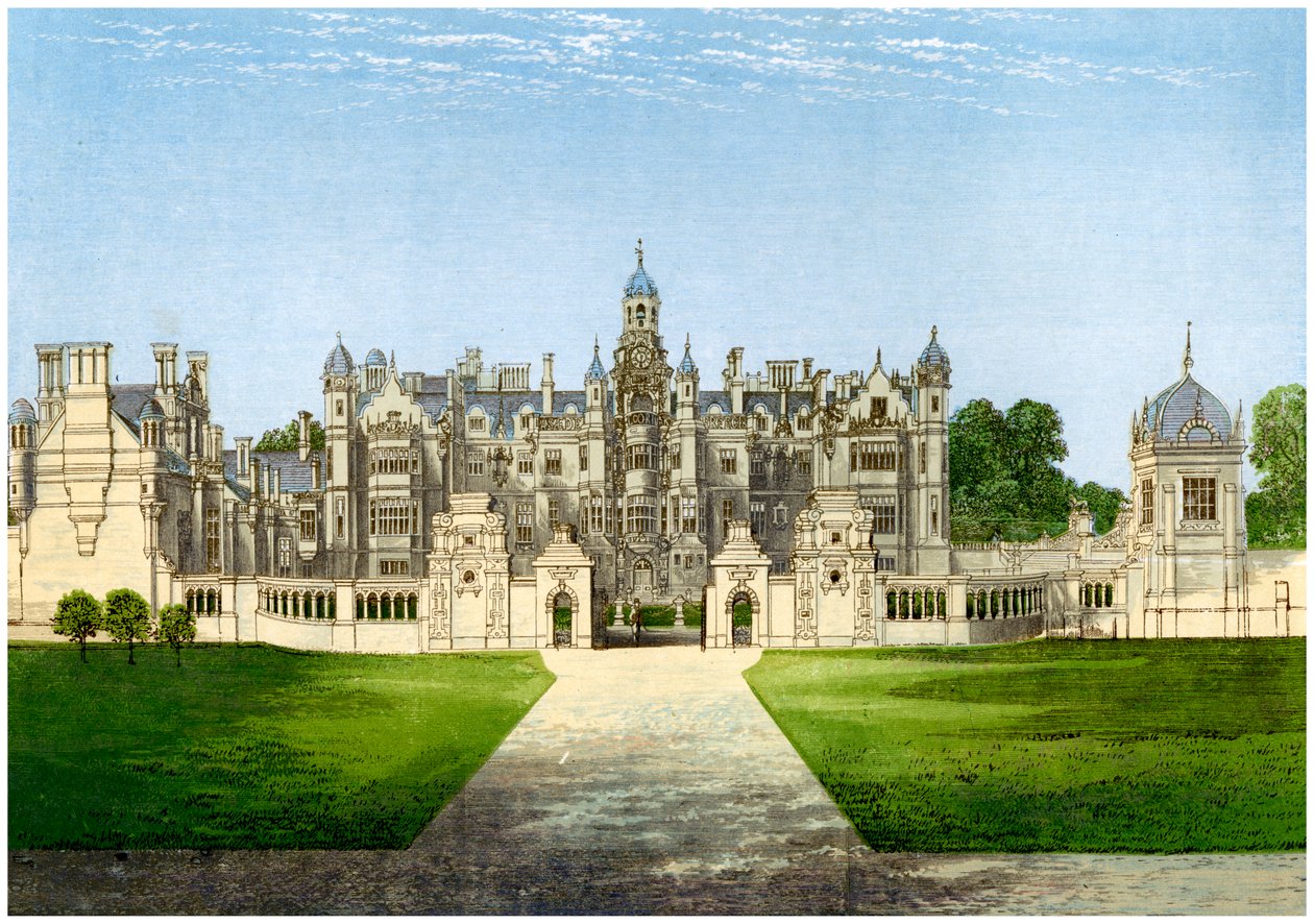 Manoir de Harlaxton, Lincolnshire, maison de la famille Gregory, vers 1880 - Unbekannt