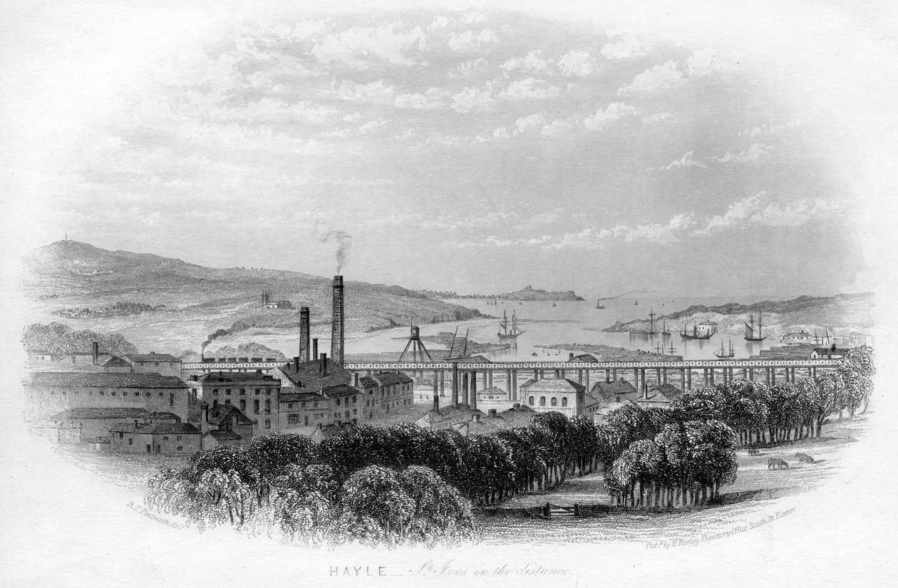 Hayle St Ives au loin, vers 1860 - Unbekannt