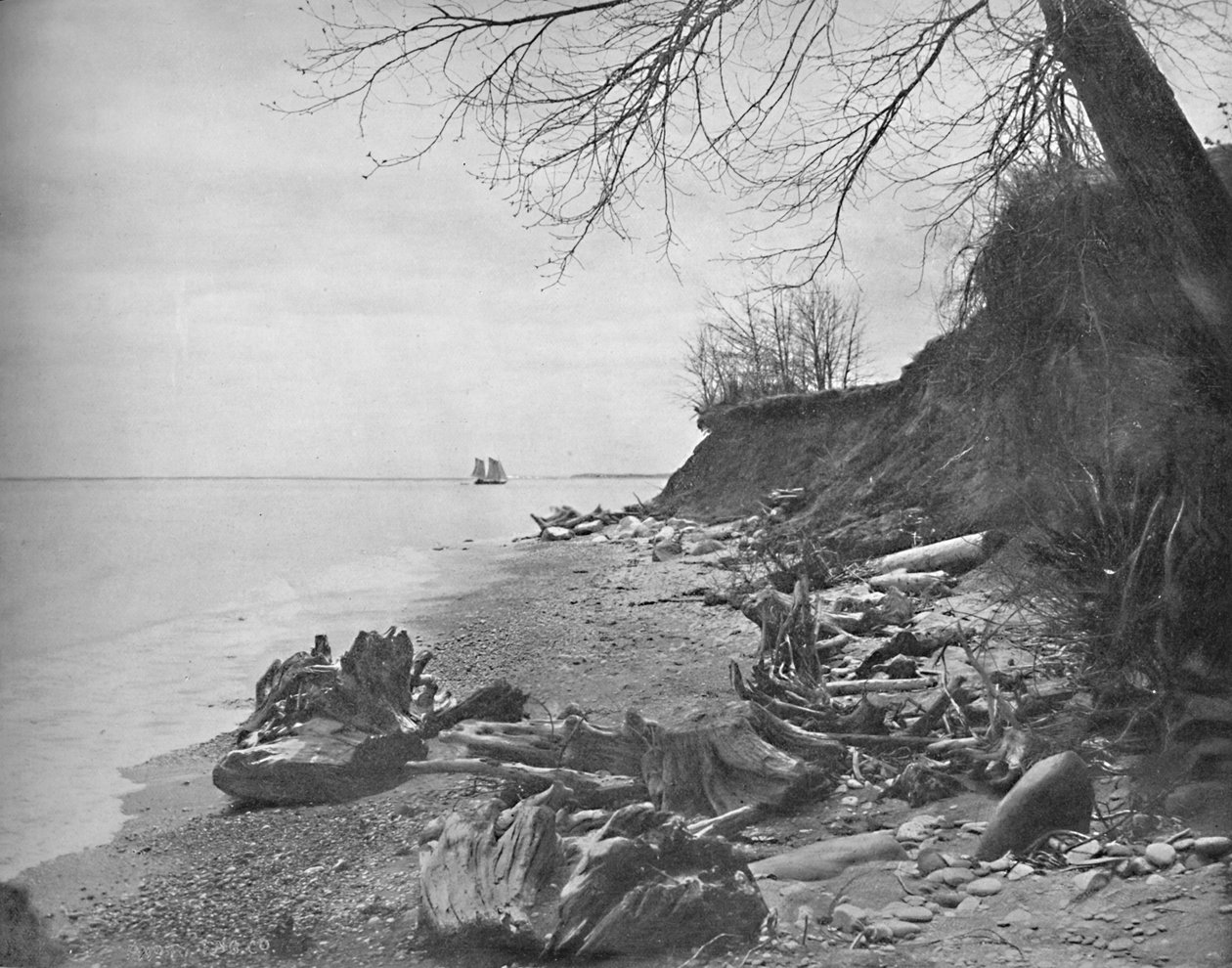 En route vers le rivage, lac Michigan, vers 1897 - Unbekannt