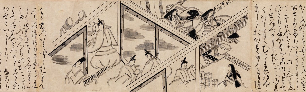Chapitre Heartvine Aoi du Conte de Genji Genji monogatari, 16ème siècle - Unbekannt