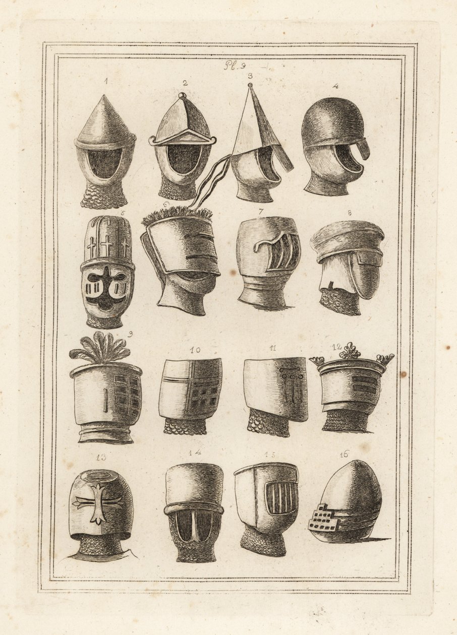 Casques des grands sceaux des rois et barons - Unbekannt