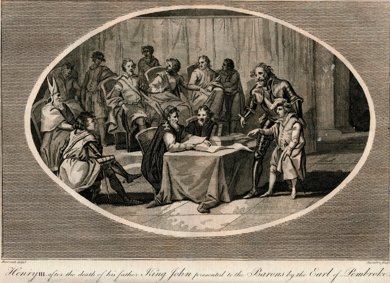 Henri III présenté aux barons par le comte de Pembroke, 1216 - Unbekannt