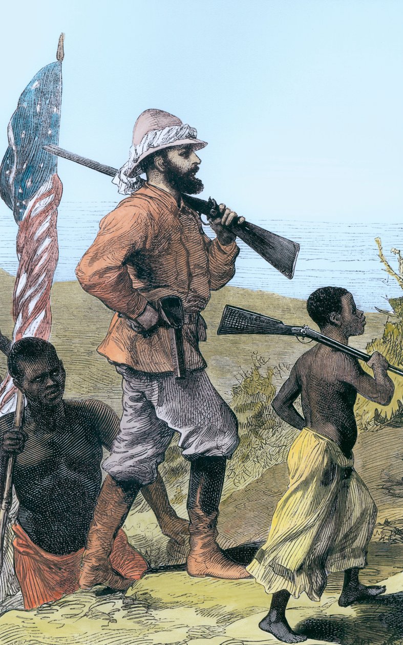 Henry Morton Stanley approchant le lac Tanganyika, Afrique, 19ème siècle - Unbekannt