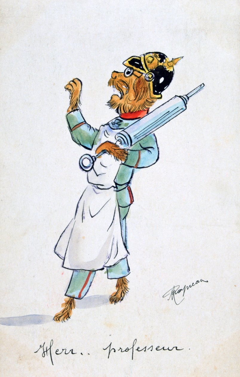 Herr Professor, carte postale française vintage - Unbekannt