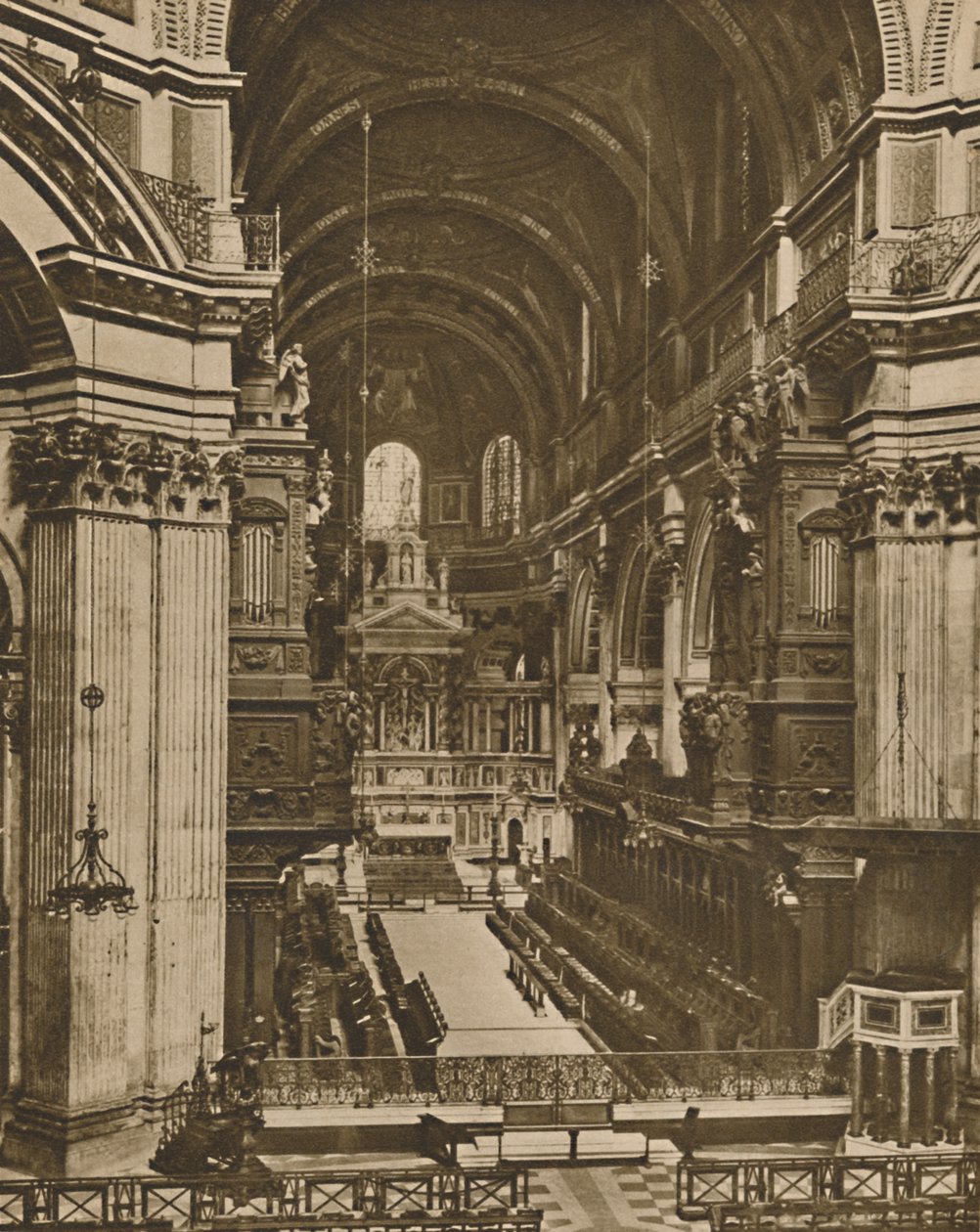 Haut autel de Saint-Paul vu à travers la longue perspective du chœur, vers 1935 - Unbekannt