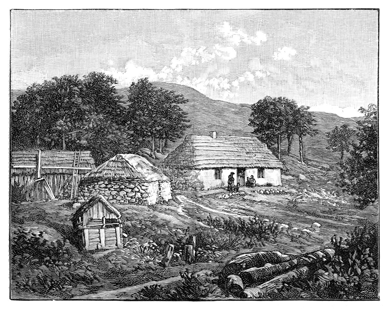 Cottages des Highlands à Lochaber, Écosse - Unbekannt