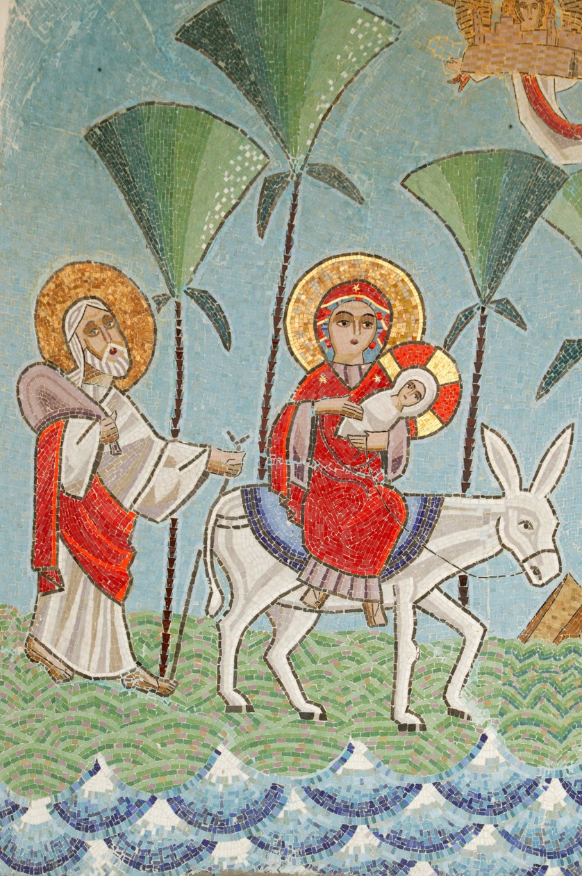 Icône de la Sainte Vierge et de Saint Jean, monastère copte de Kame, la Sainte Famille, Égypte - Le Monastère Syrien - Unbekannt