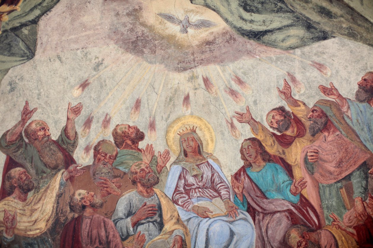 Fresque du Saint-Esprit dans l