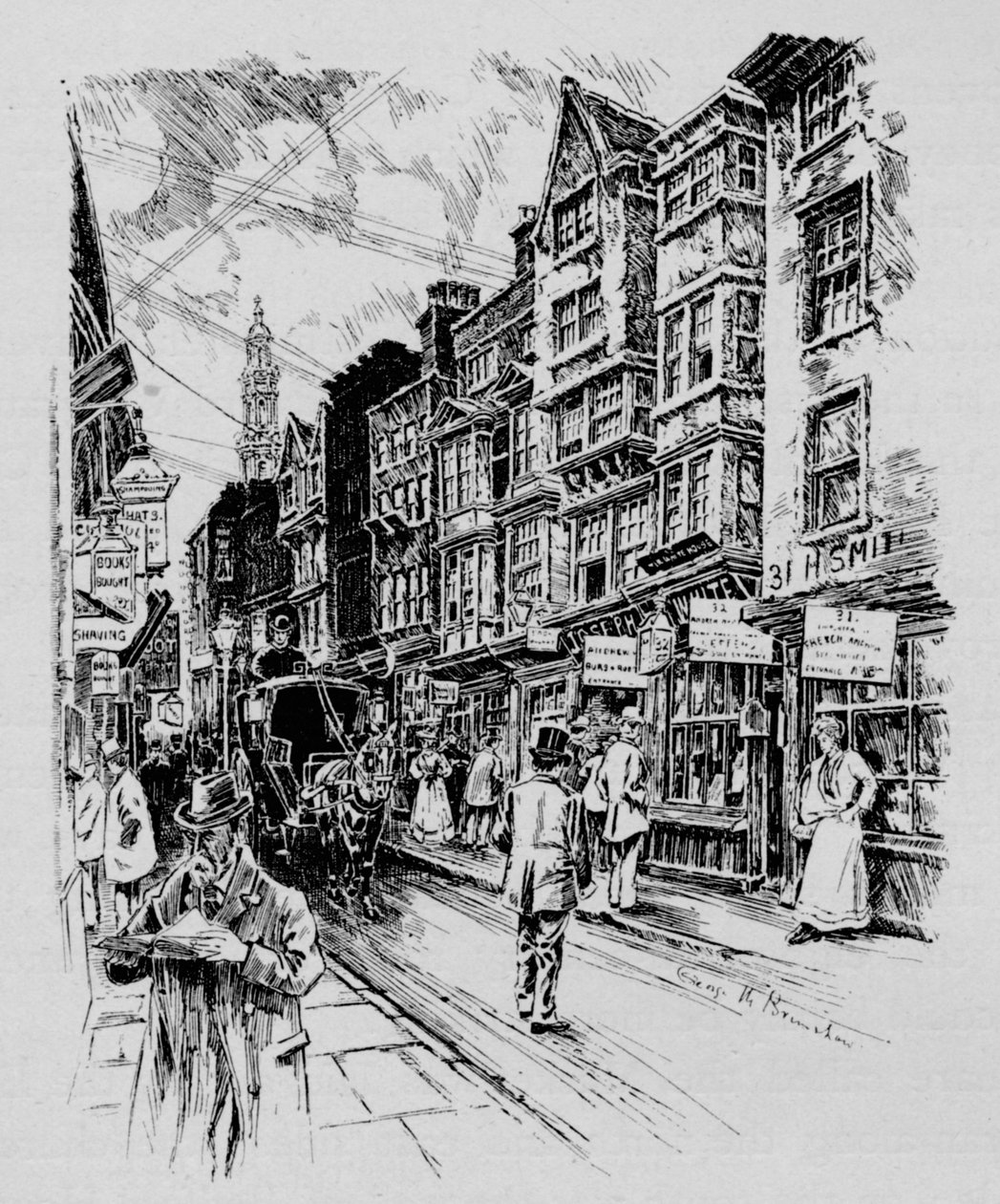 Holywell Street, Westminster, Londres, c1890-1911 - Unbekannt