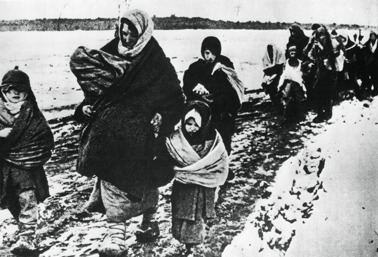 Femmes et enfants réfugiés sans abri, Russie, 1941 - Unbekannt