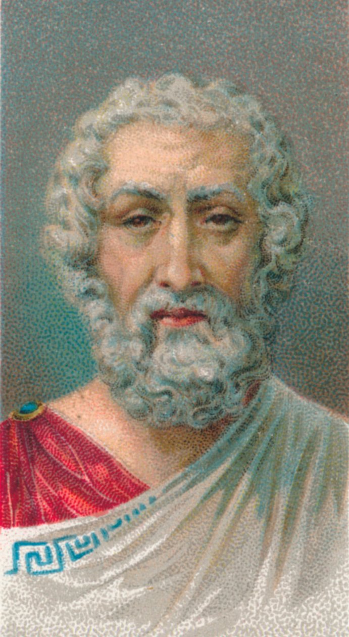 Homère, 1er-2e siècle, poète romain, de Baiae, Campanie, Italie, 1924 - Unbekannt
