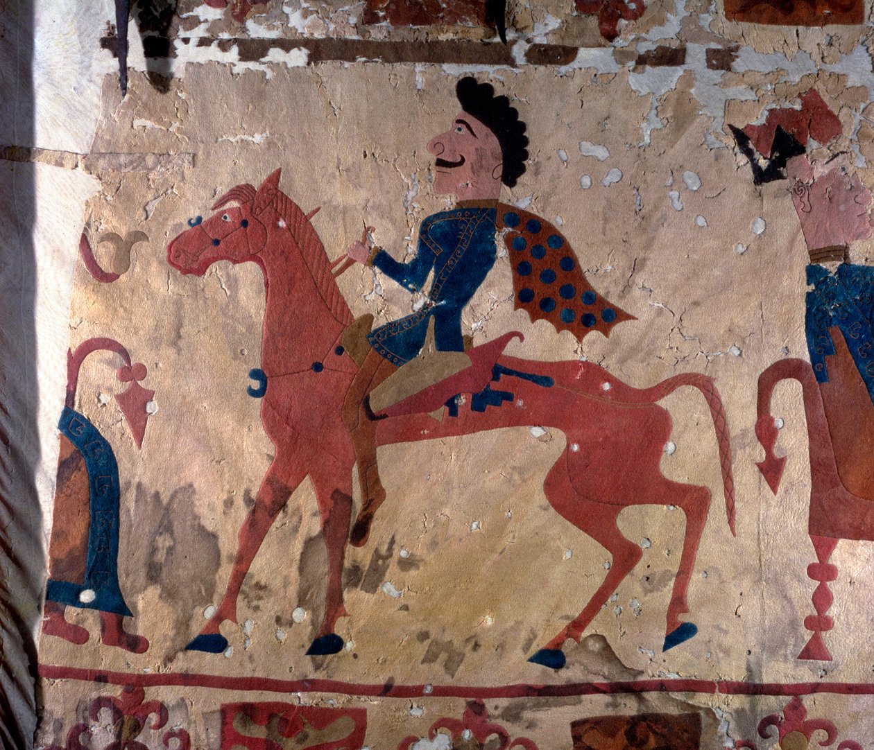 Cavalier, détail de tapis en feutre Pazyryk, 5e ou 4e siècle av. J.-C. - Unbekannt