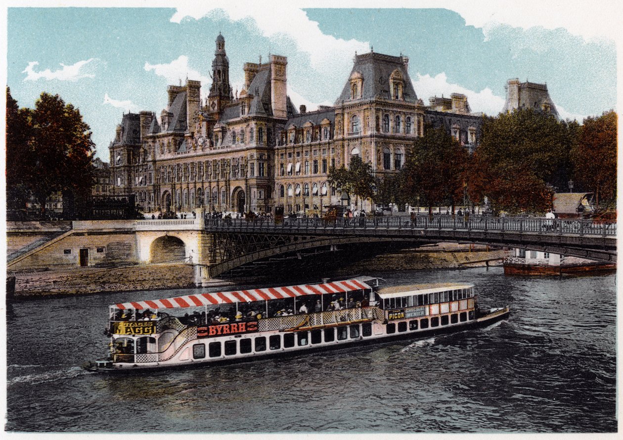 Hôtel de Ville, Paris, vers 1900 - Unbekannt
