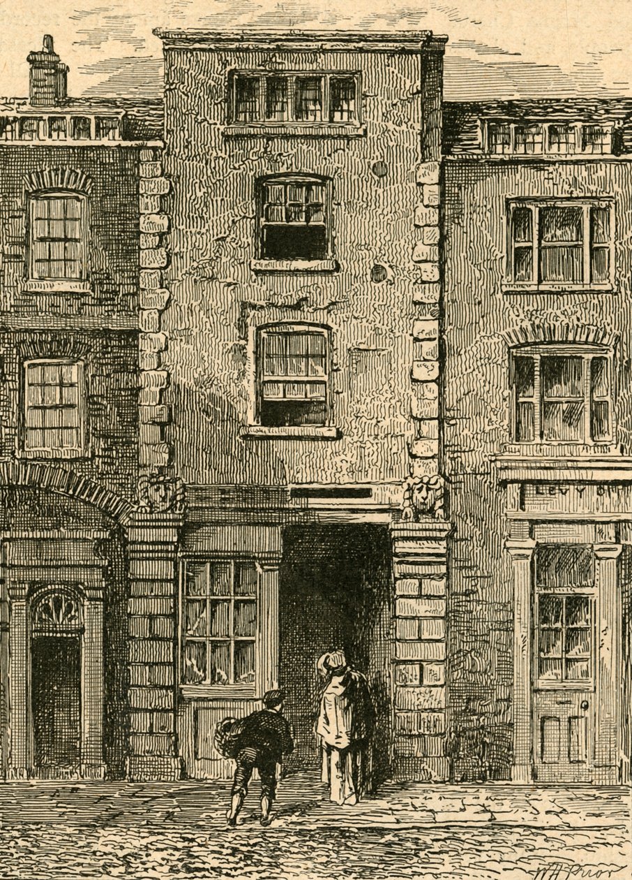 Maison dite occupée par Dryden à Fetter Lane, 1897 - Unbekannt