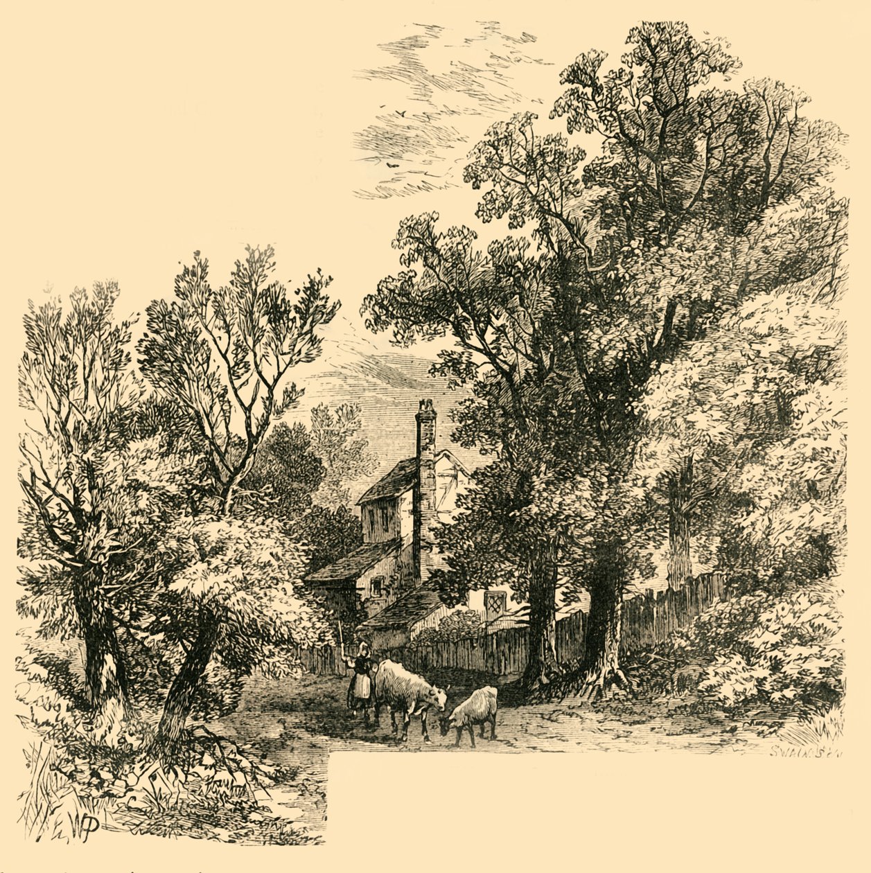 Maison à Craven Hill en 1760, c1876 - Unbekannt