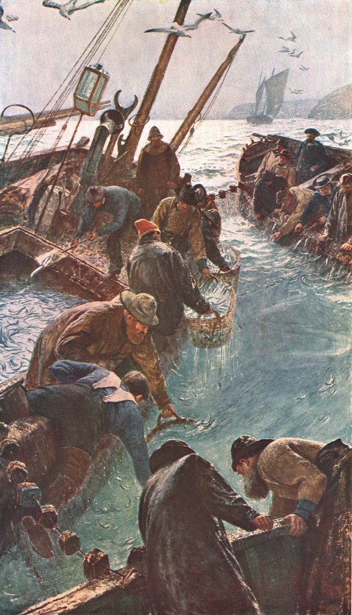 Comment nous avons attrapé les sardines, 1895, vers 1902 - Unbekannt