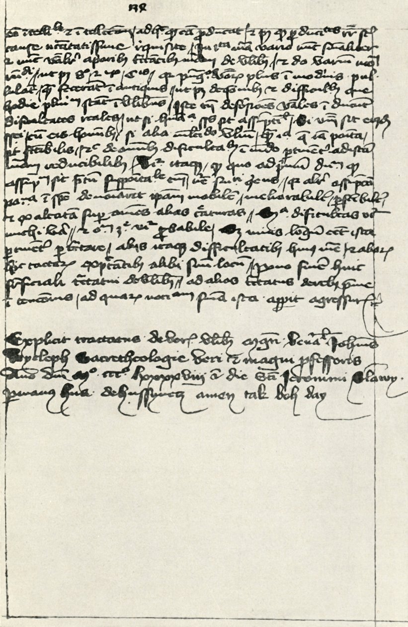 Transcription de Hus du traité de Wycliffe, début du 15e siècle, 1947 - Unbekannt