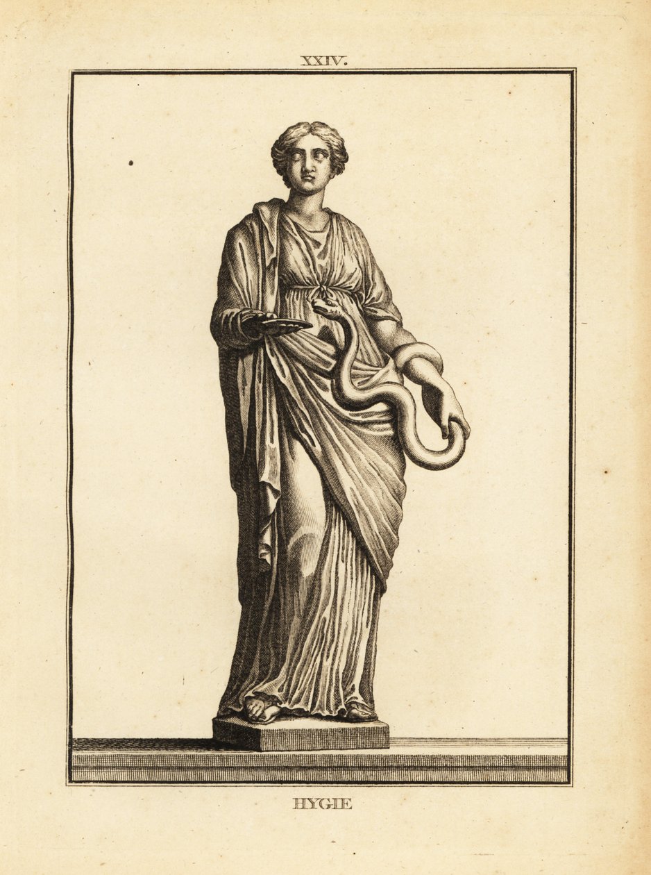 Hygieia, déesse grecque et romaine de la santé et de la propreté, fille du dieu de la médecine Asclépios - Unbekannt