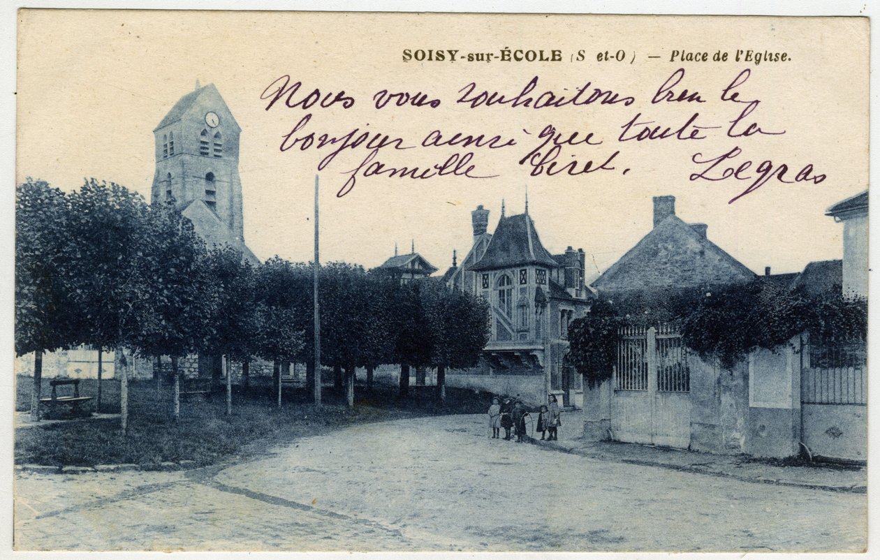 Île-de-France, Essonne (91), Soisy-sur-École : Place de l