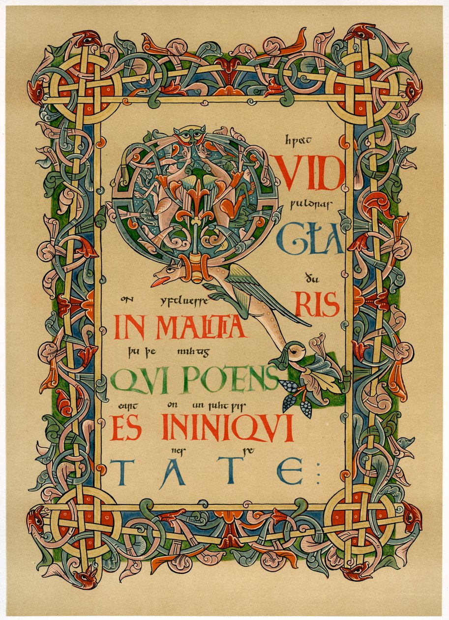 Initiale illuminée Q, vers 1073 - Unbekannt
