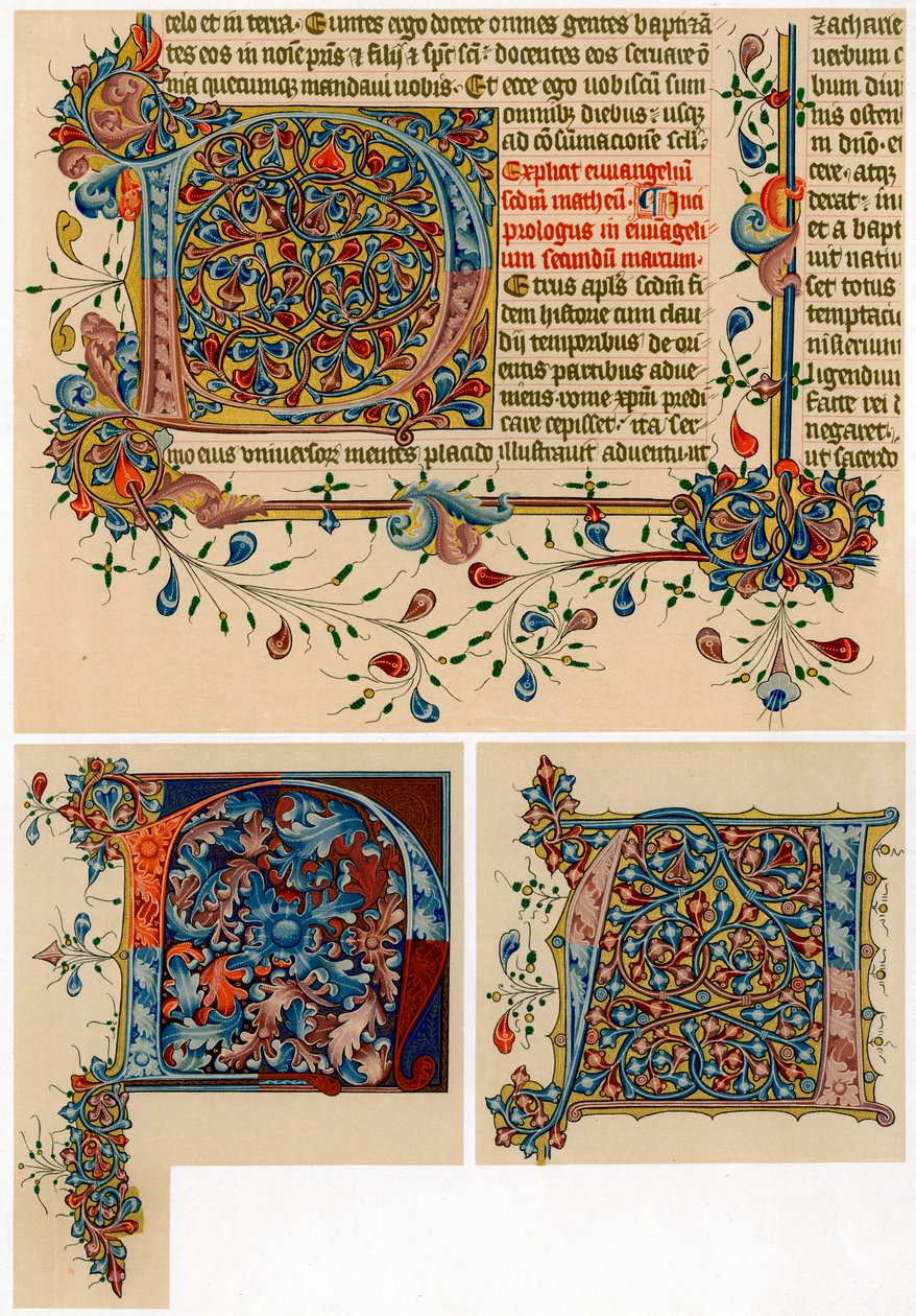 Lettres initiales illuminées, 1405-1415 - Unbekannt