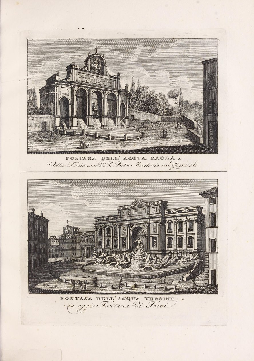 Illustration du livre Raccolta di vedute antiche e moderne della città di Roma e sue vicinanze par auteur inconnu et publié par Presso Piale neg.e di stampe a S. Carlo al Corso (it, 1816) - Unbekannt