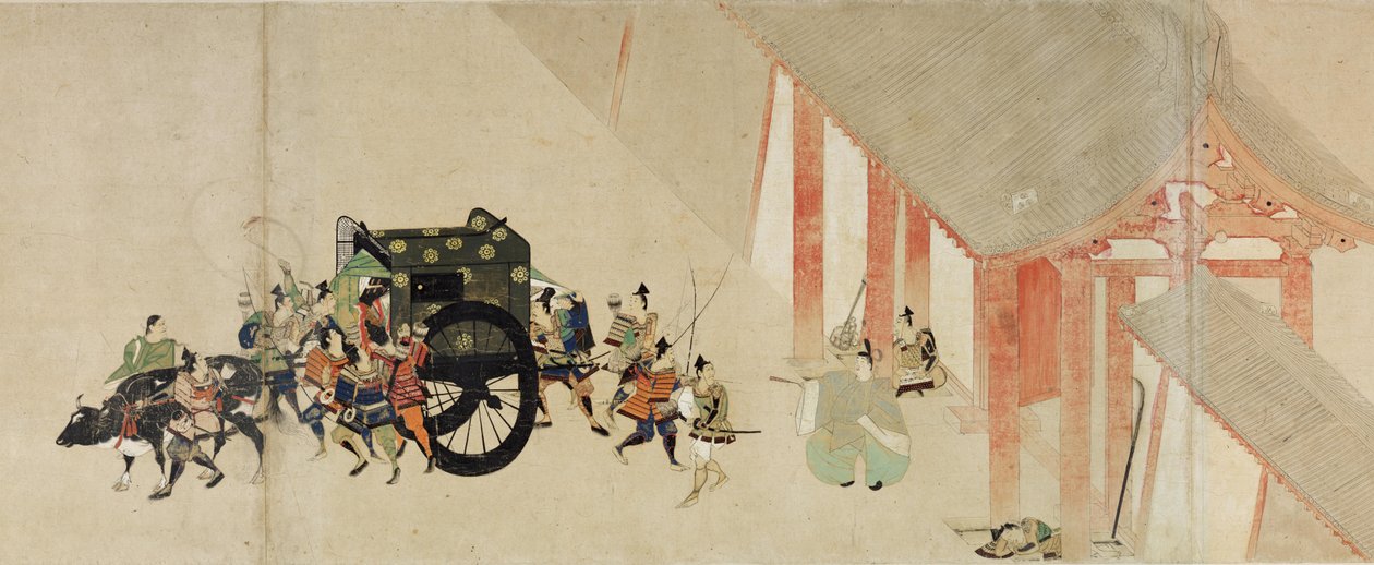 Conte illustré de la guerre civile de Heiji La visite impériale à Rokuhara 2 rouleau, 13e siècle - Unbekannt