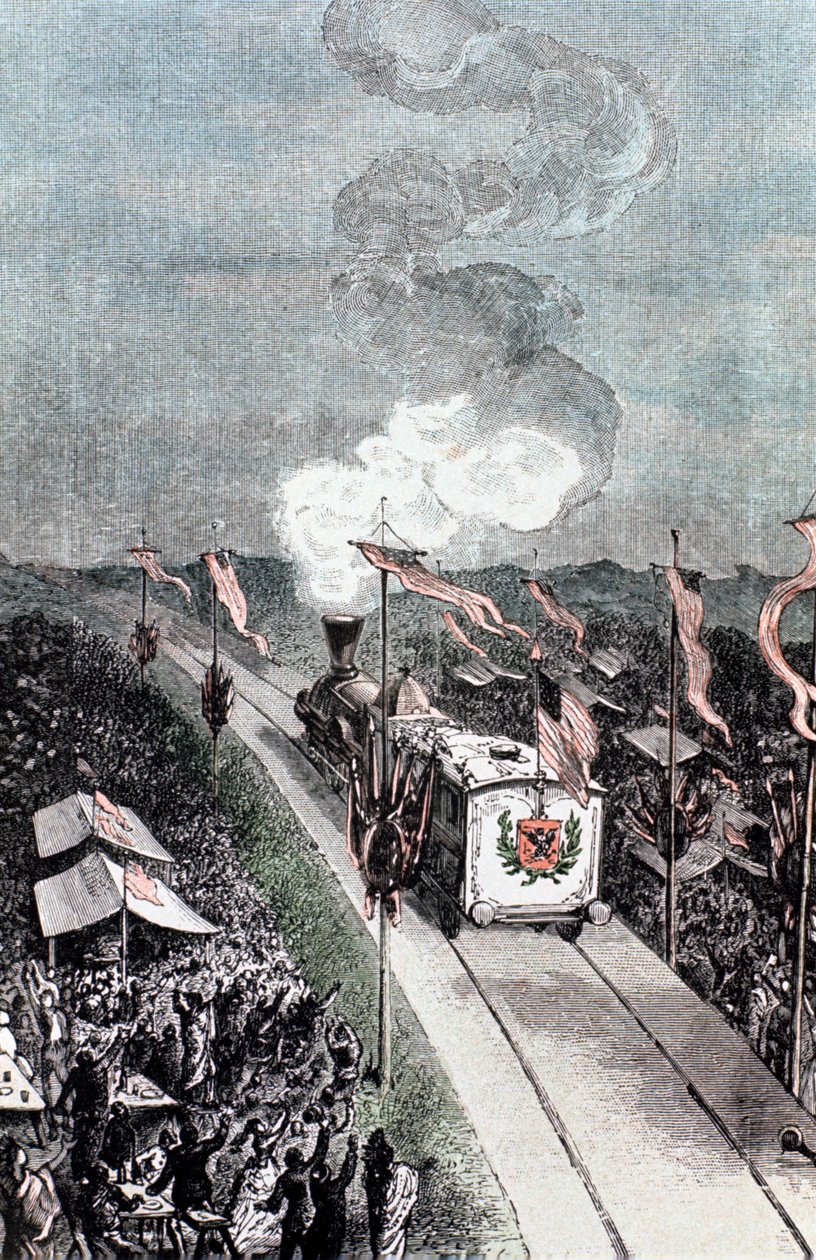 Illustration de De la Terre à la Lune par Jules Verne, 1865 - Unbekannt