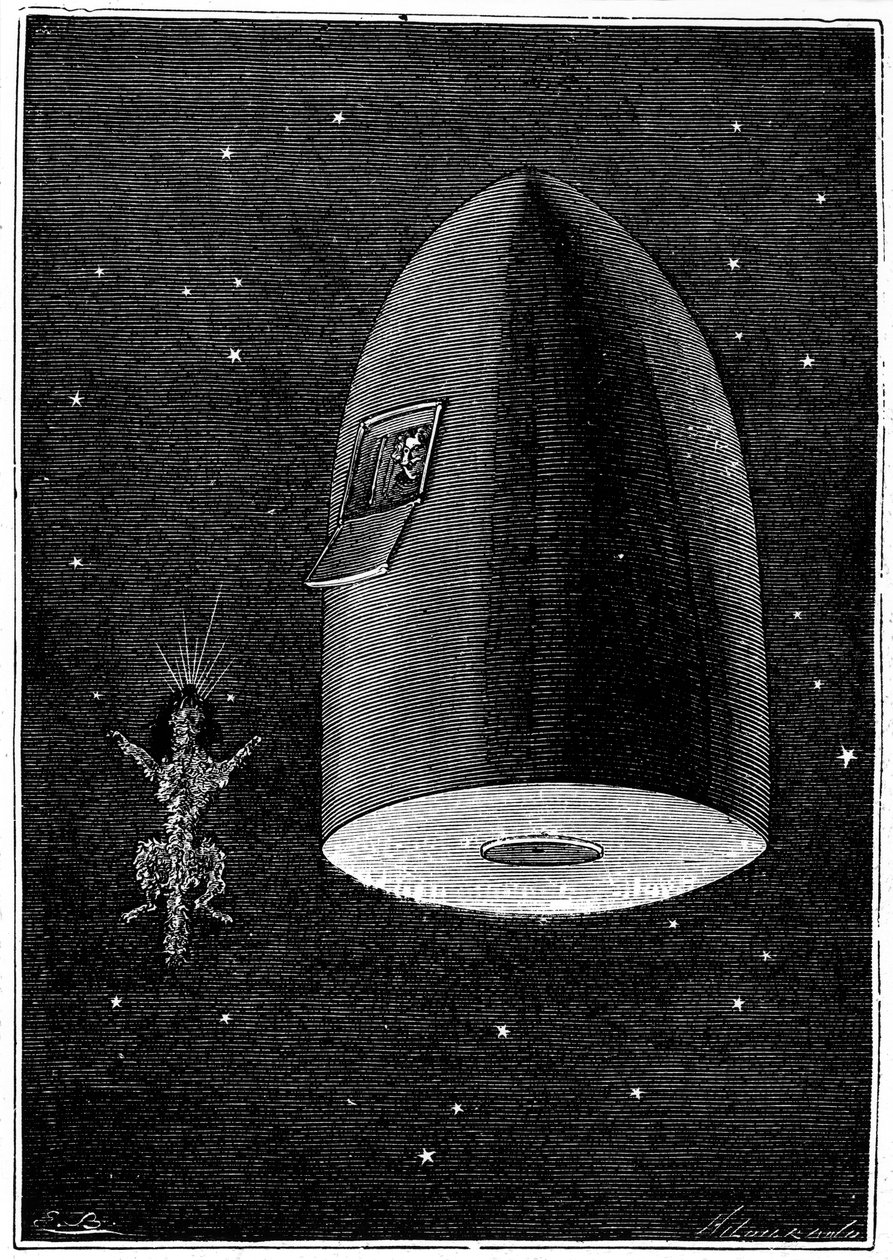 Illustration de De la Terre à la Lune par Jules Verne, 1865 - Unbekannt