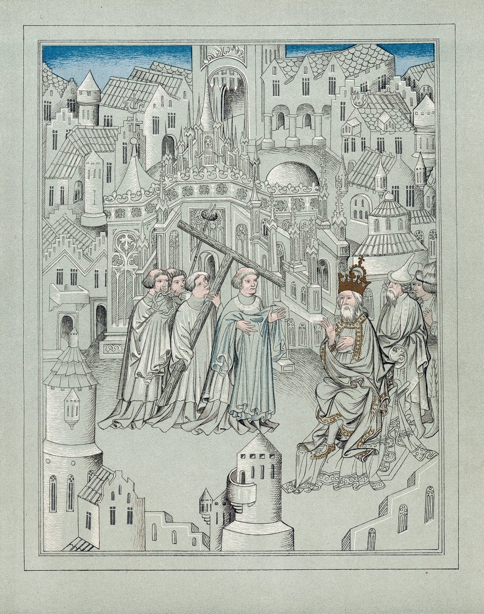 Illustration des voyages du légendaire chevalier anglais Sir John Mandeville, vers 1372 - Unbekannt
