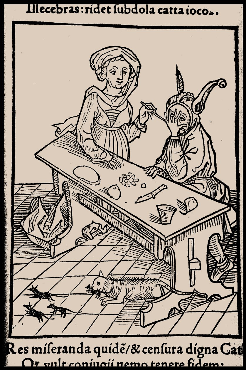 Illustration du livre La Nef des fous de Sebastian Brant, 1497 - Unbekannt