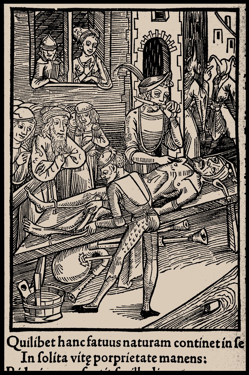 Illustration du livre La Nef des fous de Sebastian Brant, 1497 - Unbekannt