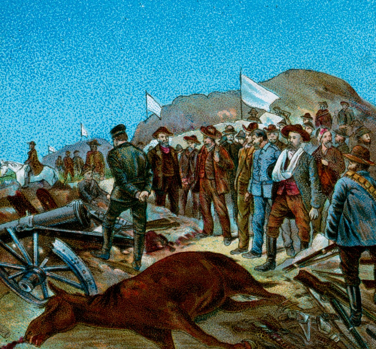 Dans le camp de Cronje après la reddition, 1900 - Unbekannt
