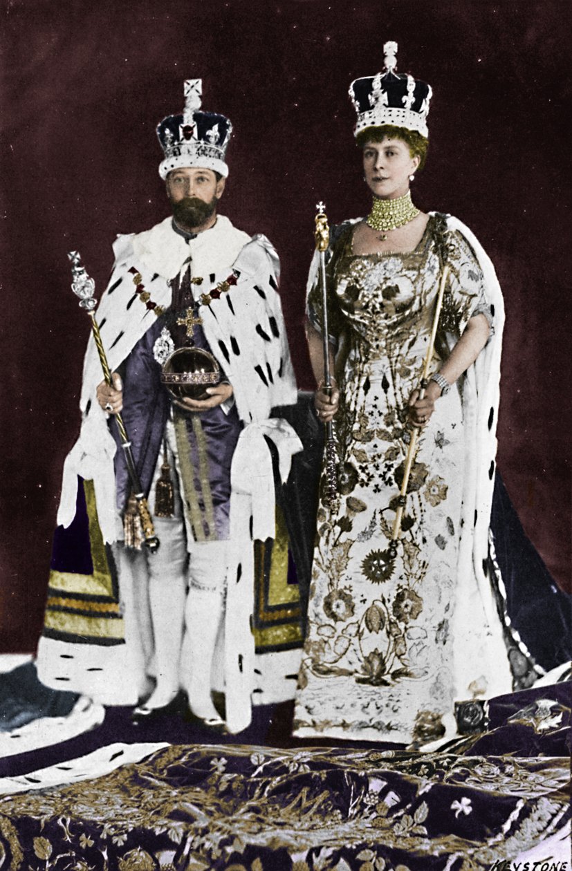 Au printemps 1910, le roi Édouard VII est mort, en mars 1911, le roi George V a été couronné, 1911, 1945 - Unbekannt