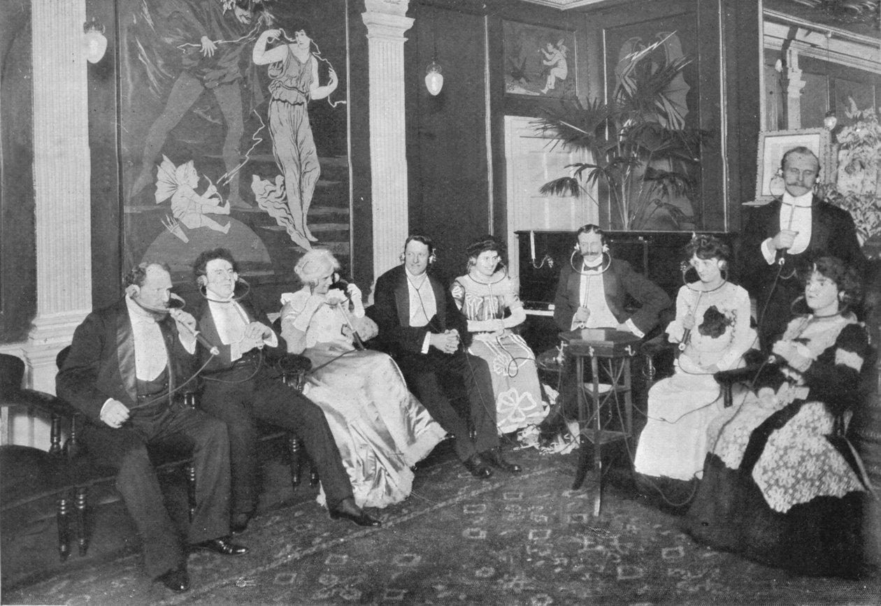 Dans le salon Electrophone, Gerrard Street, Londres - Unbekannt